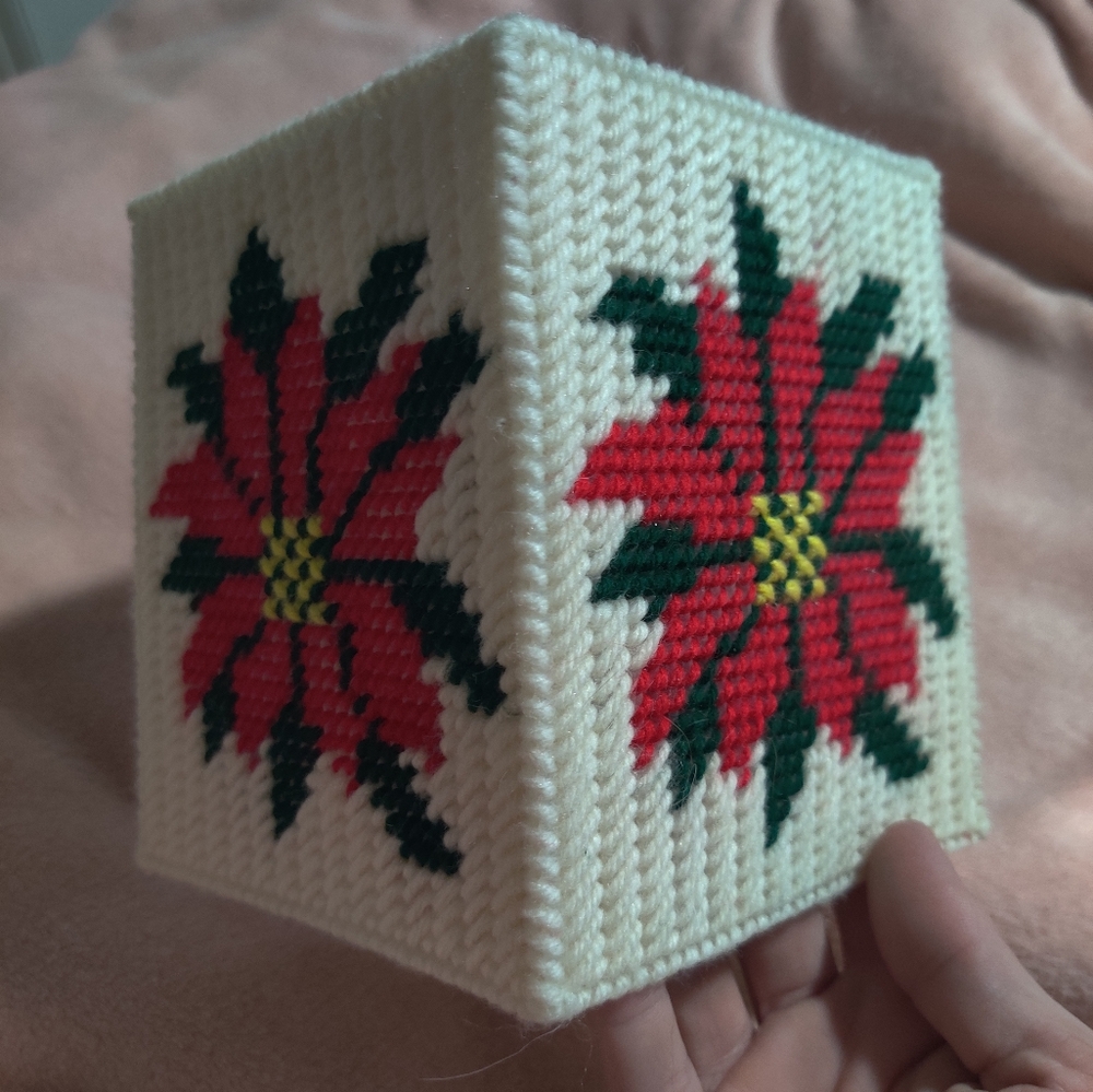 Square tissue box cover
